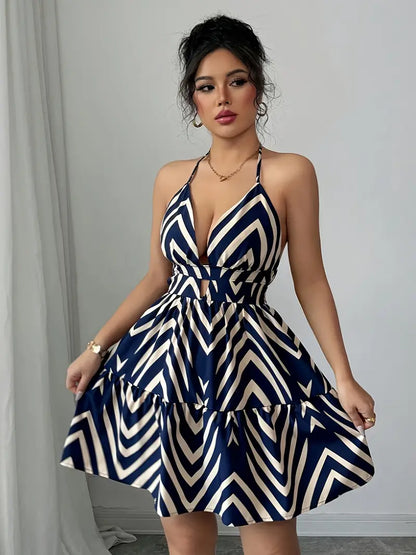 Zig-Zag Summer Women's Dress