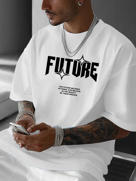 White FUTURE Men's T-Shirt
