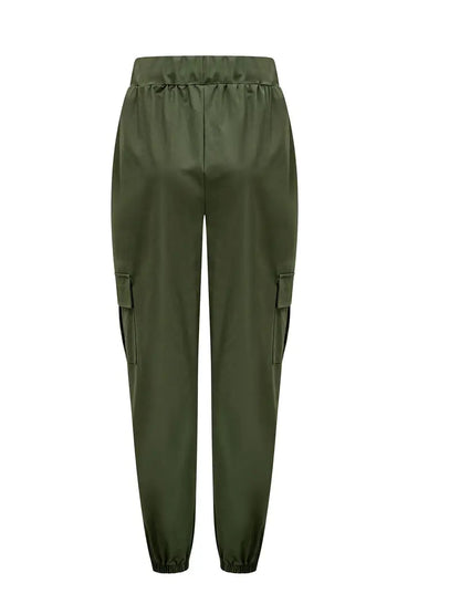 Green Cargo Sweatpants Women's