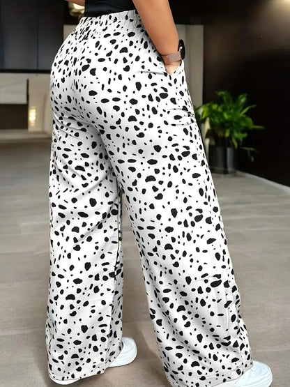 Cheetah Black & White Women's Pants